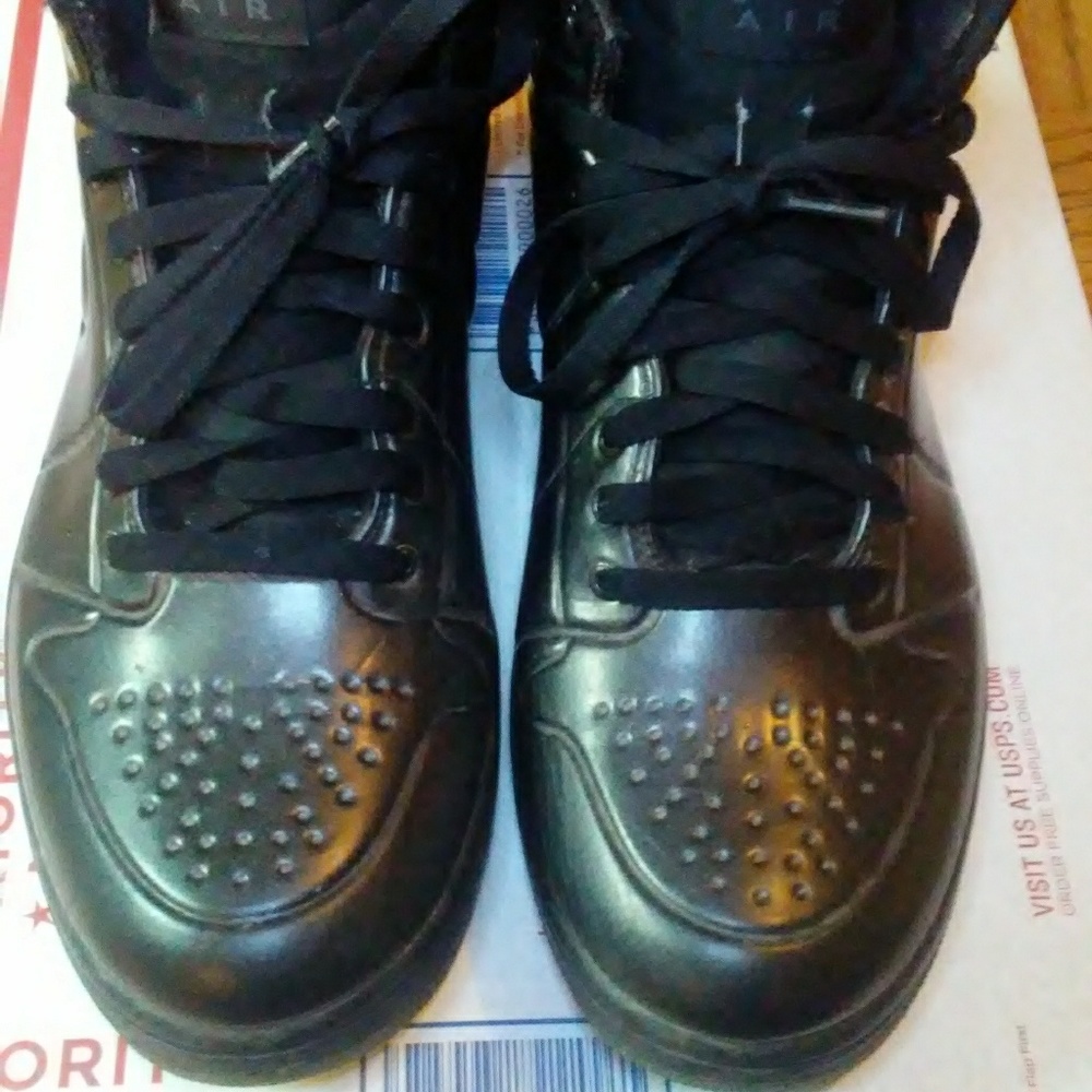 Nike Air Jordan 1 Anodized Black DS sz 10.5 (41482 - Picture 3 of 8